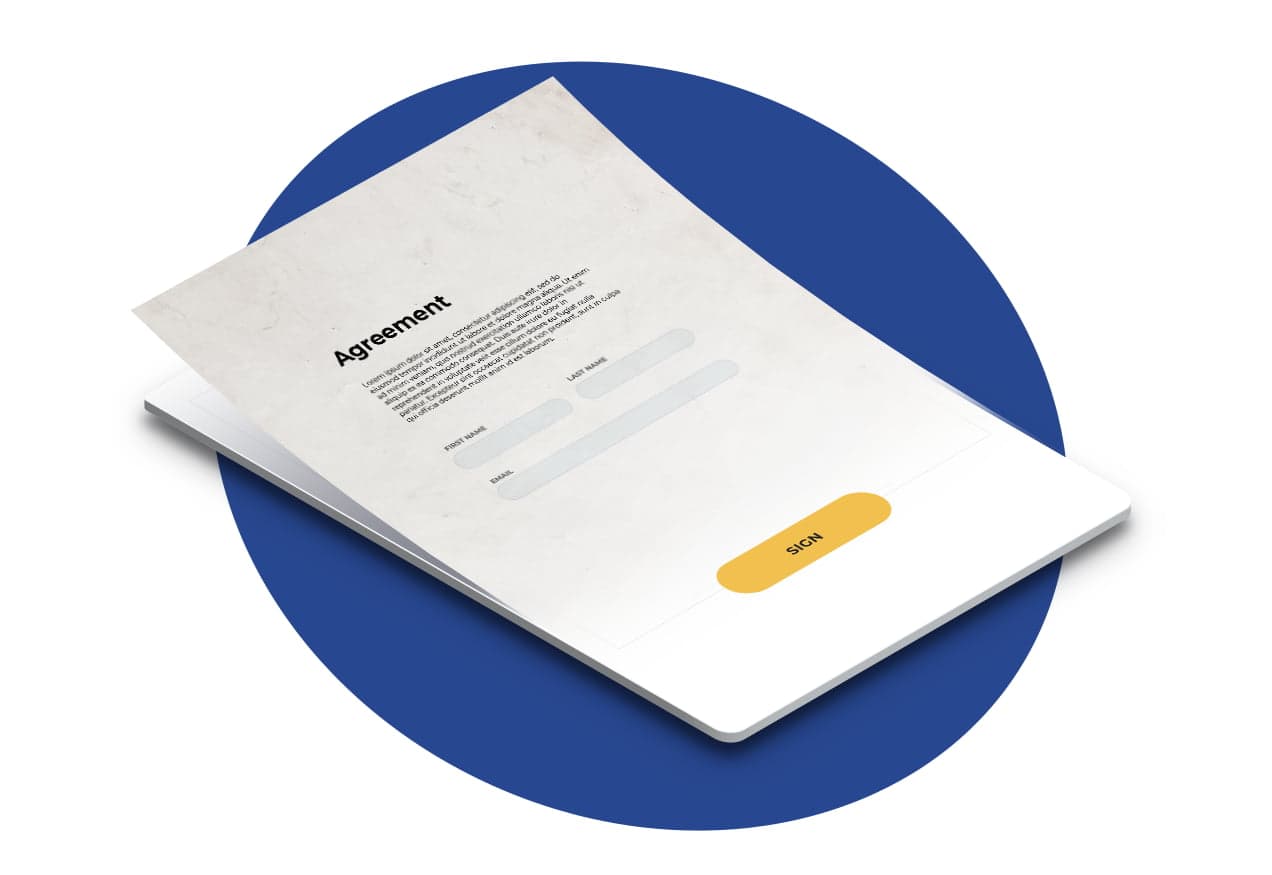 Agreement scrive esign