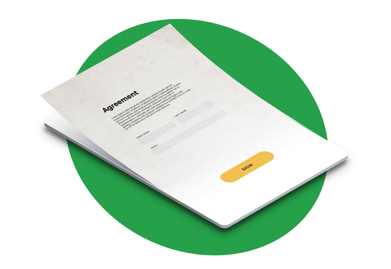 Agreement scrive esign