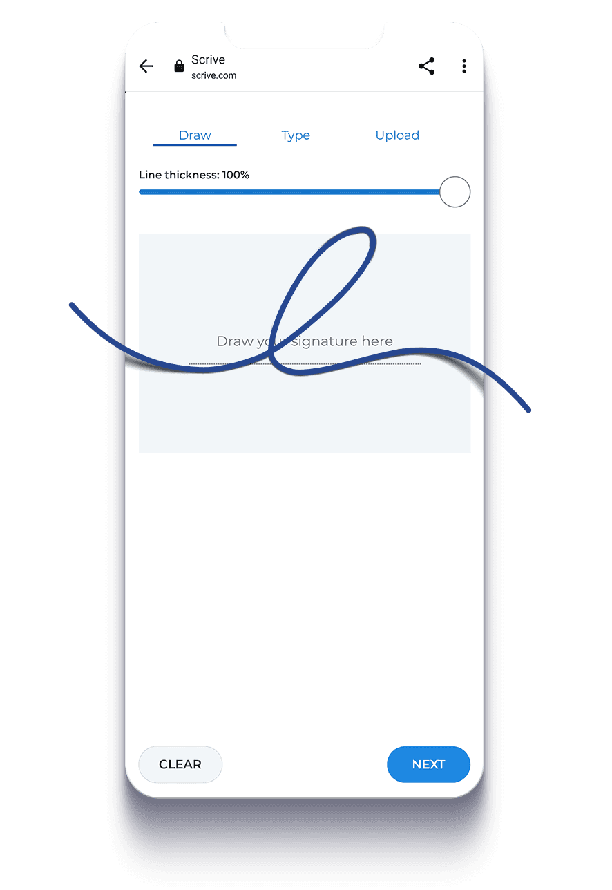 online esignature on phone