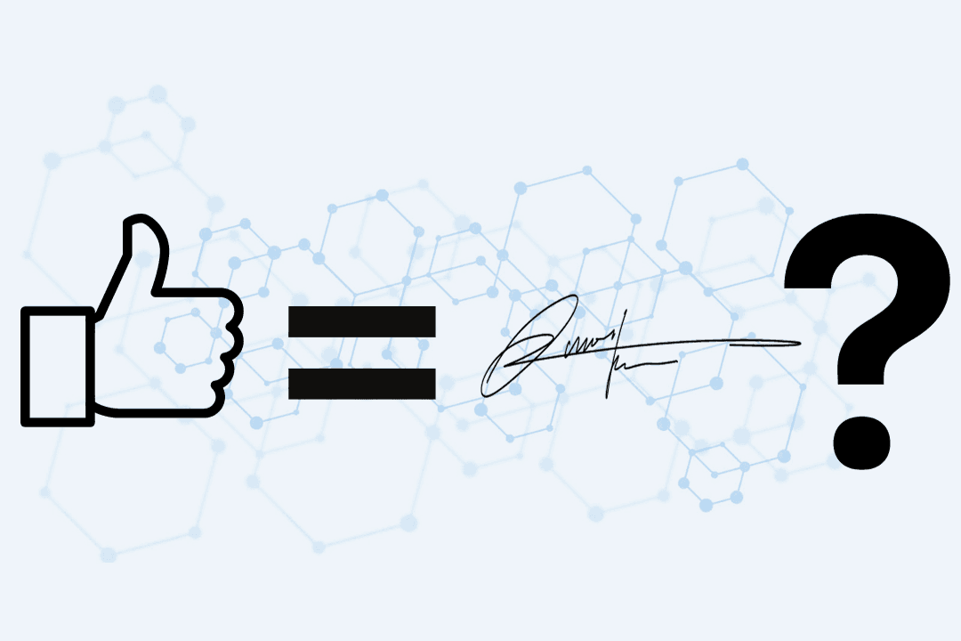 Is the thumbs-up emoji as legally binding as a signature?